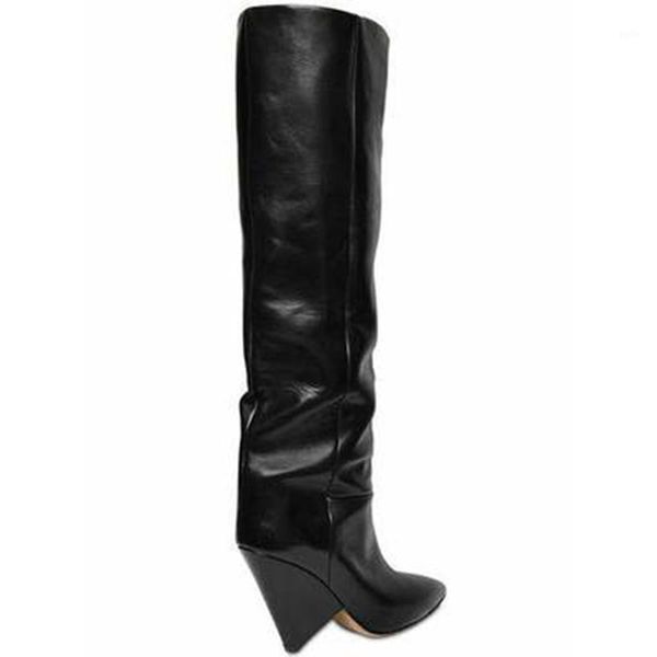 chunky spike heels black knee high boots woman long leather boots pointed toe gladiator knight fashion large size521
chunky spike heels black knee high boots woman long leather boots pointed toe gladiator knight fashion large size521