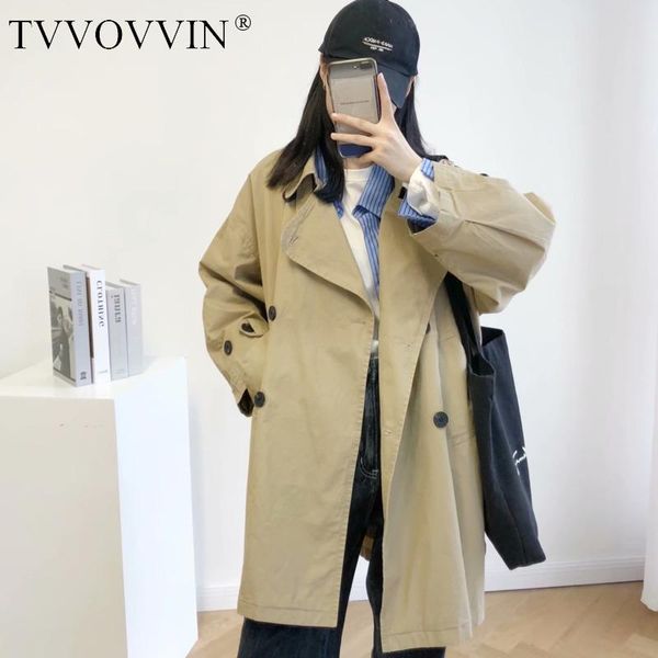 tvvovvin 2021 autumn new women's loose washed trench coat mid-length nine-quarter sleeve khaki windbreaker for women fos6, Tan;black
tvvovvin 2021 autumn new women's loose washed trench coat mid-length nine-quarter sleeve khaki windbreaker for women fos6, Tan;black