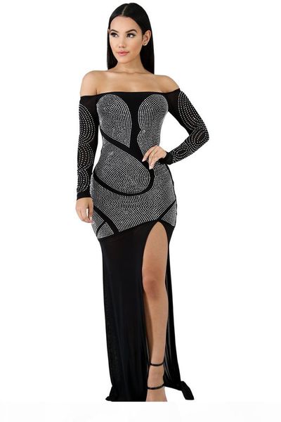 glarm crystals mermaid evening dresses 2019 fashion slash neck long sleeves side split party dresss floor length real image white black
glarm crystals mermaid evening dresses 2019 fashion slash neck long sleeves side split party dresss floor length real image white black