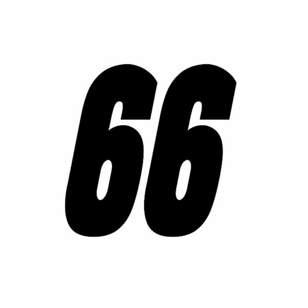 13.9cm*14cm fashion lucky number 66 vinyl car-styling car sticker decal graphical black/silver
13.9cm*14cm fashion lucky number 66 vinyl car-styling car sticker decal graphical black/silver