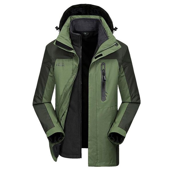winter new style outdoor casual middle-aged men men's raincoat jacket hooded two piece set three-in-one coat, Blue;black
winter new style outdoor casual middle-aged men men's raincoat jacket hooded two piece set three-in-one coat, Blue;black