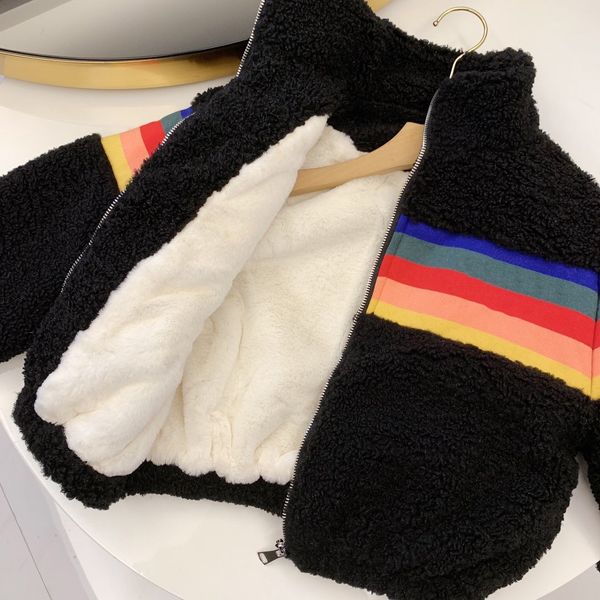 boys girls fashion jackets trendy rainbow stripe printed coat kids casual outerwear fashion winter keep warm clothing, Blue;gray
boys girls fashion jackets trendy rainbow stripe printed coat kids casual outerwear fashion winter keep warm clothing, Blue;gray
