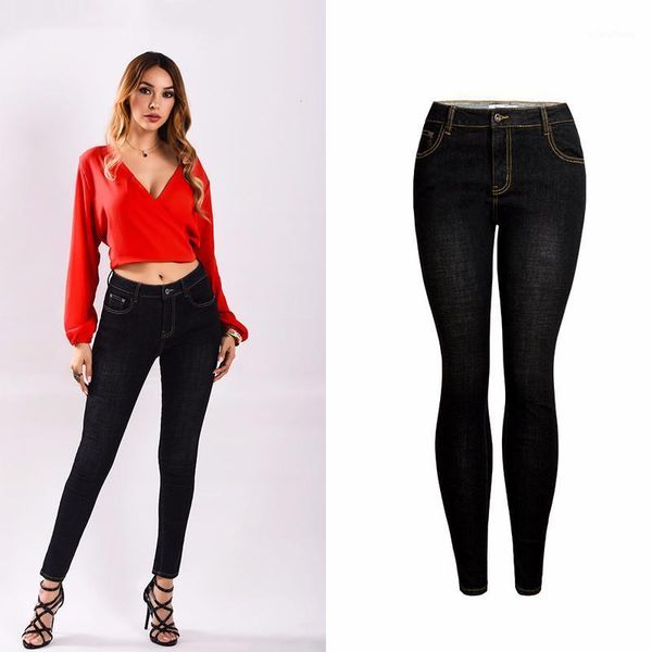aphrodite home women jeans high elastic washed jeans female skinny pencil pants stretch jean denim trousers thickened streetwear1, Blue
aphrodite home women jeans high elastic washed jeans female skinny pencil pants stretch jean denim trousers thickened streetwear1, Blue
