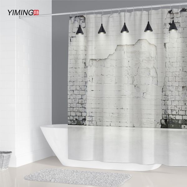 bathroom waterproof shower curtain black and white simple wall printing polyester home decoration curtain with hook 200x180cm
bathroom waterproof shower curtain black and white simple wall printing polyester home decoration curtain with hook 200x180cm
