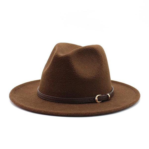 wide brim hats women men woolen felt fedora hat with thin leather ribbon gentleman elegant lady winter panama sombrero jazz caps, Blue;gray
wide brim hats women men woolen felt fedora hat with thin leather ribbon gentleman elegant lady winter panama sombrero jazz caps, Blue;gray