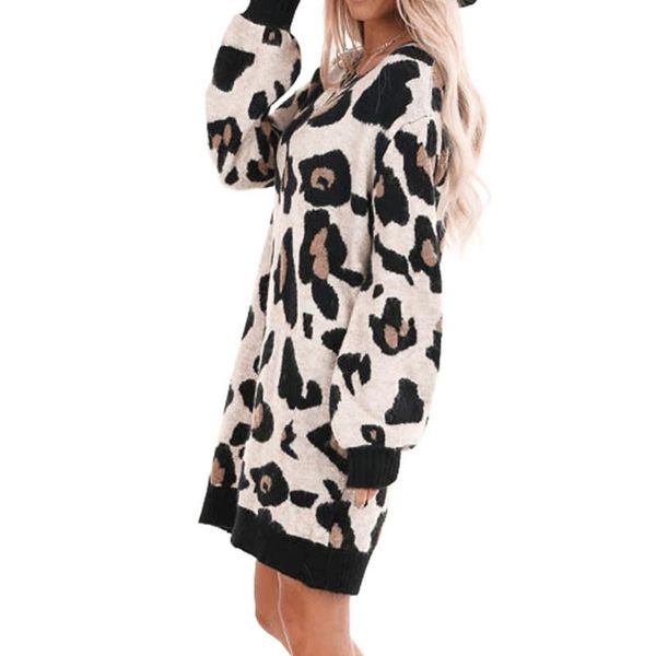 2020 winter new arrival womens fashion o-neck long sleeves leopard print easy mini dress vintage warm dress vestidos #2935, Black;gray
2020 winter new arrival womens fashion o-neck long sleeves leopard print easy mini dress vintage warm dress vestidos #2935, Black;gray
