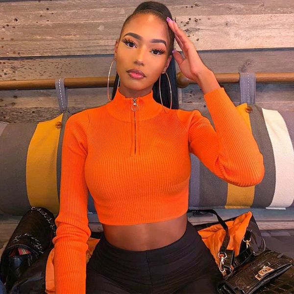 women long sleeve zipper crop fashion stand collar solid color autumn spring for women ladies, White
women long sleeve zipper crop fashion stand collar solid color autumn spring for women ladies, White