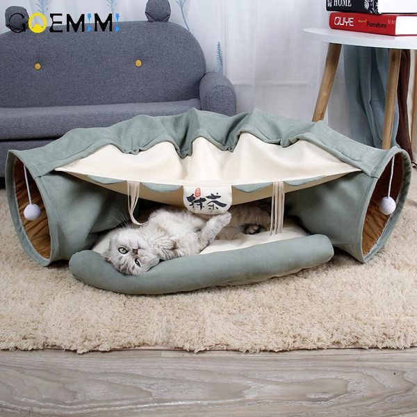 collapsible removeable cat tunnel tube pet interactive play toys sound paper ring bell for cat ferrets puppy toys1
collapsible removeable cat tunnel tube pet interactive play toys sound paper ring bell for cat ferrets puppy toys1