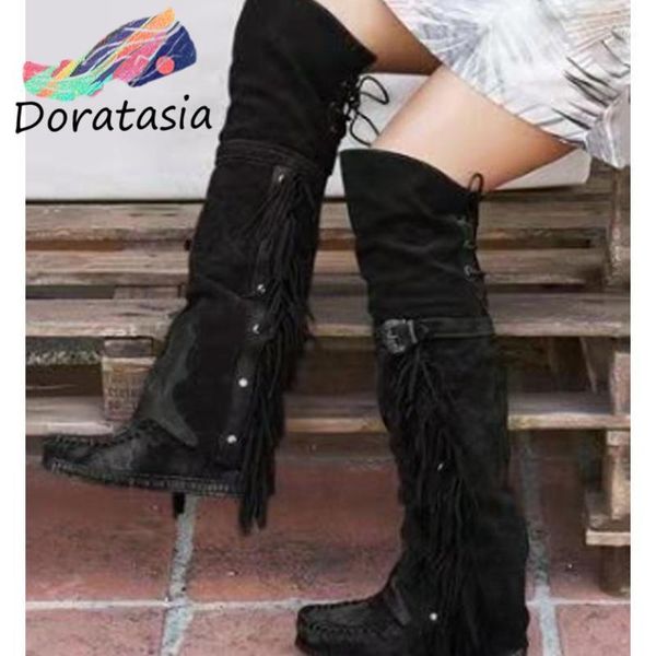 boots doratasia classic women fashion fringe high shoes elegant sewing autumn retro knee boots1, Black
boots doratasia classic women fashion fringe high shoes elegant sewing autumn retro knee boots1, Black