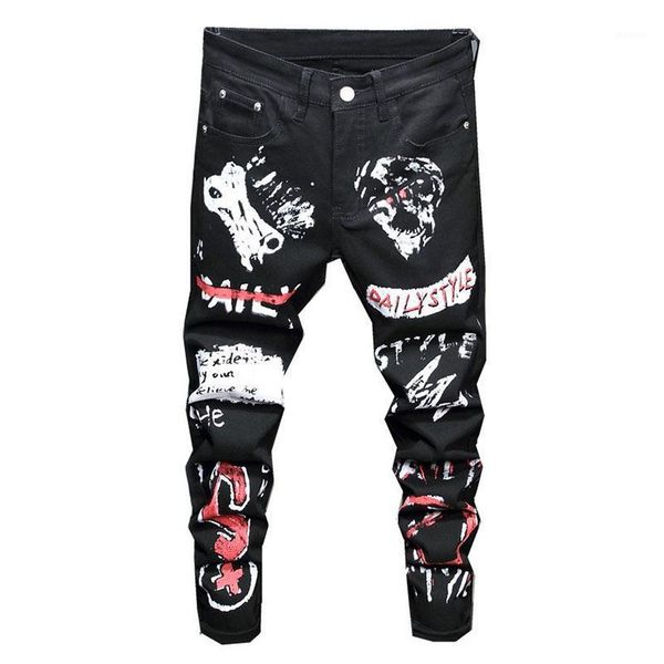 kiovno fashion men graffiti printed jeans slim stretch denim pants for male hip hop streetwear1, Blue
kiovno fashion men graffiti printed jeans slim stretch denim pants for male hip hop streetwear1, Blue