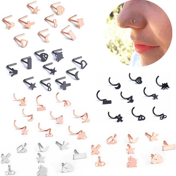 9шт нержавеющей стали moon nose stud set 20g pentagram нос кольцо set l форма носа стержня лот straight ноздря пирсинг комплект ювелирных из, Slivery;golden
9шт нержавеющей стали moon nose stud set 20g pentagram нос кольцо set l форма носа стержня лот straight ноздря пирсинг комплект ювелирных из, Slivery;golden