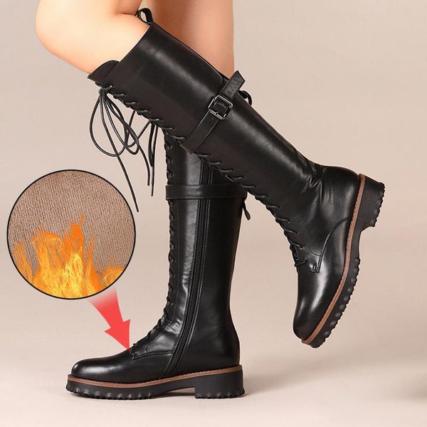 plus size 34-42 women round toe steampunk gothic vintage style retro punk buckle combat knee high boots zapatos mujer, Black
plus size 34-42 women round toe steampunk gothic vintage style retro punk buckle combat knee high boots zapatos mujer, Black