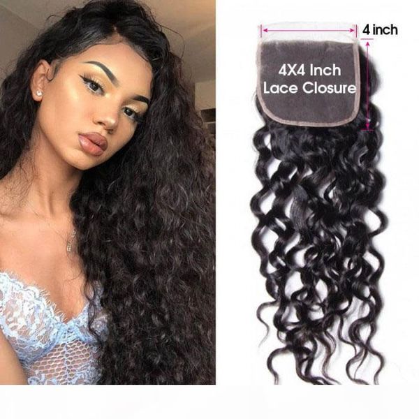 1pc unprocessed 4 4 water wave closure 100 virgin human hair short human hair for black women, Black;brown
1pc unprocessed 4 4 water wave closure 100 virgin human hair short human hair for black women, Black;brown