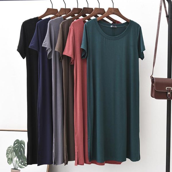 fdfklak 2020 summer new short sleeve night dress women nightwear modal long nightgown sleeping dress lingerie feminina1, Black;red
fdfklak 2020 summer new short sleeve night dress women nightwear modal long nightgown sleeping dress lingerie feminina1, Black;red