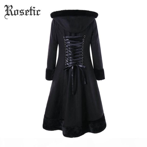 rosetic gothic coat black women winter hooded a-line patchwork lace-up christmas overcoats vintage fashion retro warm goth coats, Tan;black
rosetic gothic coat black women winter hooded a-line patchwork lace-up christmas overcoats vintage fashion retro warm goth coats, Tan;black
