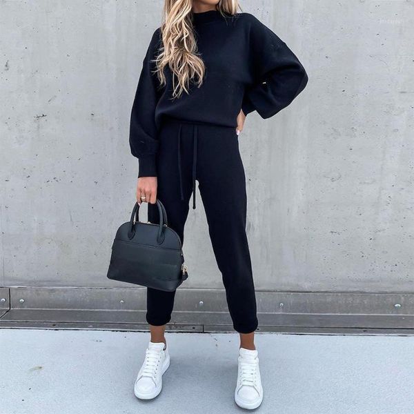 women autumn long sleeve pullover sweatshirt pants sportswear set tracksuit1, Gray 
women autumn long sleeve pullover sweatshirt pants sportswear set tracksuit1, Gray