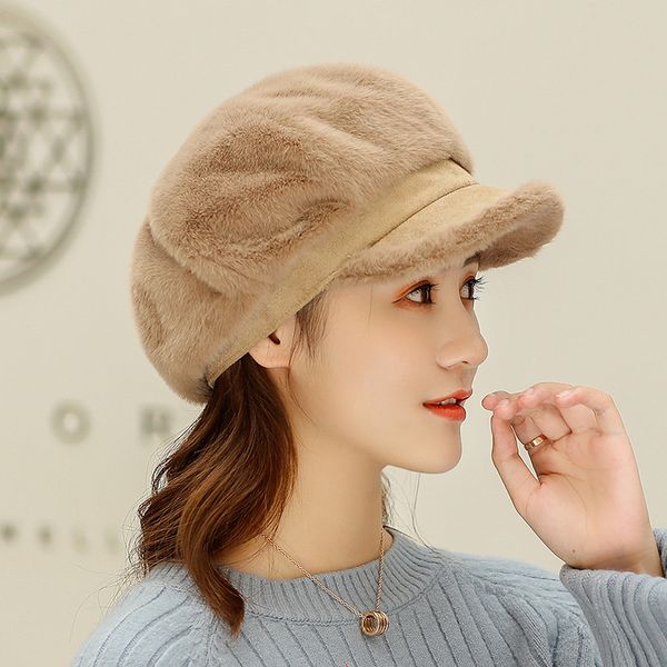 women's mink velvet beret winter beret hat for women autumn winter famale hat fashion lady beret cap 201026, Blue;gray
women's mink velvet beret winter beret hat for women autumn winter famale hat fashion lady beret cap 201026, Blue;gray