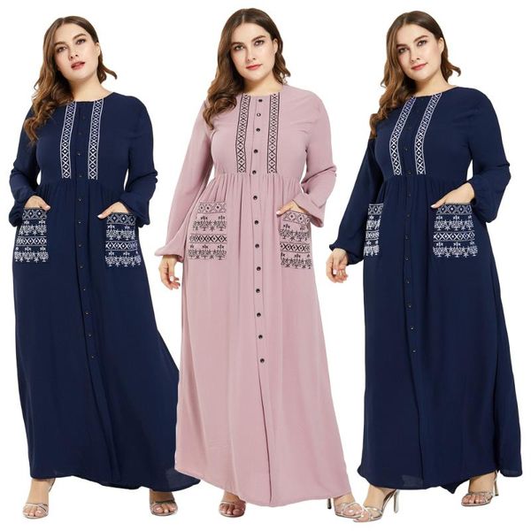 ethnic clothing plus size muslim women abaya islamic maxi long sleeve dress buttons pocket kaftan jilbab dubai cocktail party loose robe gow, Red
ethnic clothing plus size muslim women abaya islamic maxi long sleeve dress buttons pocket kaftan jilbab dubai cocktail party loose robe gow, Red