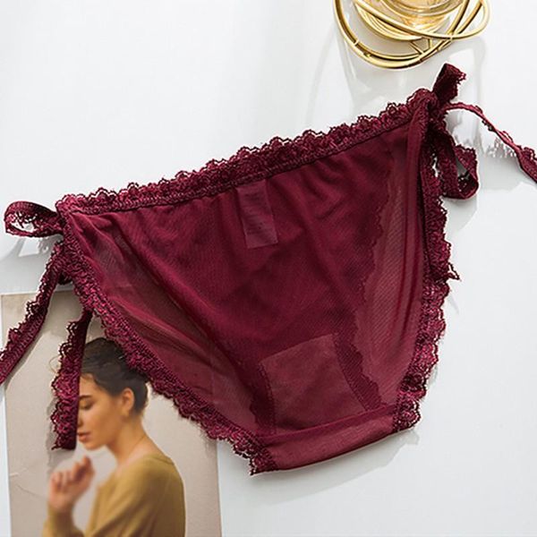 women's briefs lace decoration lace-up slim skin-friendly transparent panties charming solid color low rise panties1, Black;pink
women's briefs lace decoration lace-up slim skin-friendly transparent panties charming solid color low rise panties1, Black;pink