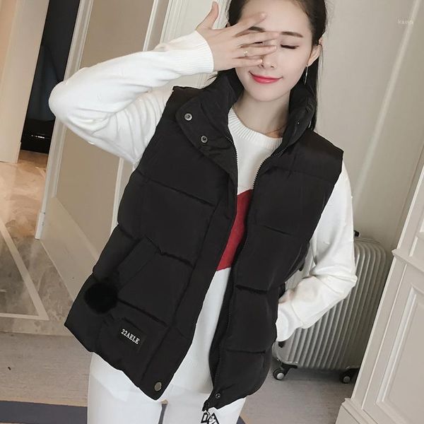 cotton vest woman short fund student down cotton loose coat tide sleeveless vest waistcoat1, Black;white
cotton vest woman short fund student down cotton loose coat tide sleeveless vest waistcoat1, Black;white
