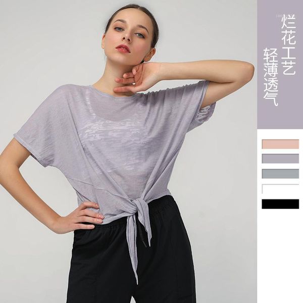 yoga outfits ladies breathable loose short sleeve sweatshirt comfortable sports t-shirt fitness, White;red
yoga outfits ladies breathable loose short sleeve sweatshirt comfortable sports t-shirt fitness, White;red