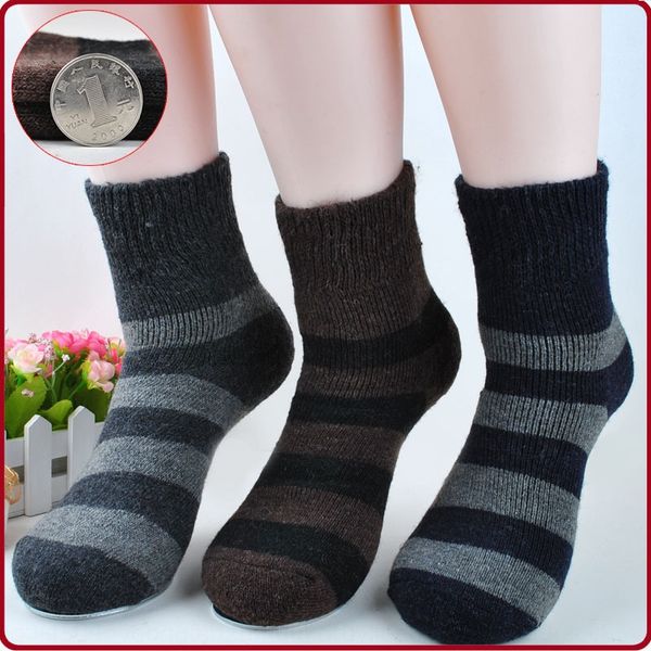japanese men's striped autumn and winter warm business thickened plush rabbit wool in the middle tube warm wool woolen socks woolen soc, Black
japanese men's striped autumn and winter warm business thickened plush rabbit wool in the middle tube warm wool woolen socks woolen soc, Black