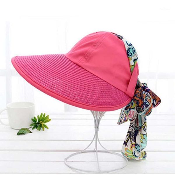 women sun hat wide brim foldable uv protection summer beach visor cap lxh1, Blue;gray
women sun hat wide brim foldable uv protection summer beach visor cap lxh1, Blue;gray