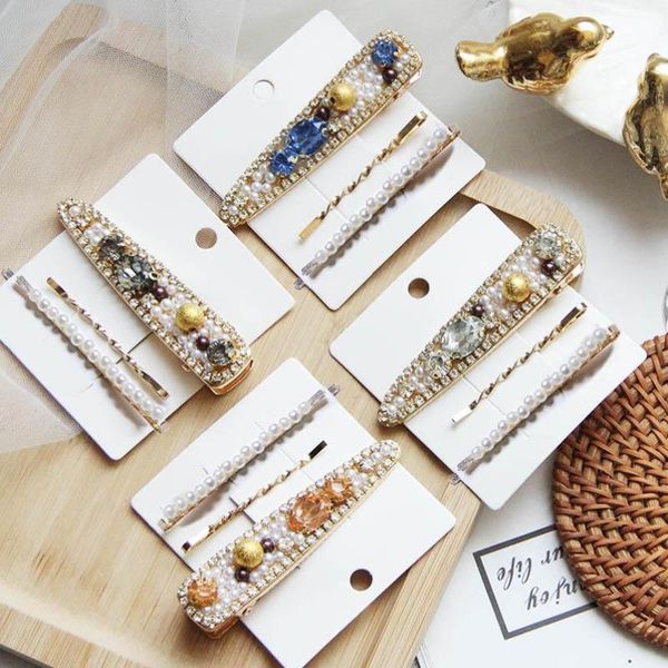 ins 3pcs/set vintage pearl women hair clips diamond girls barrettes rhinestone princess bb clips hair accessories for women, Slivery;white 
ins 3pcs/set vintage pearl women hair clips diamond girls barrettes rhinestone princess bb clips hair accessories for women, Slivery;white