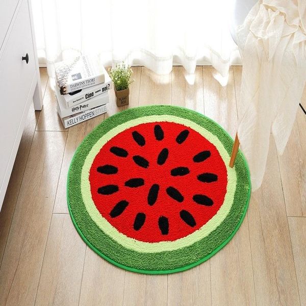 3d watermelon fruit round rugs home non-slip durable carpet rug bedroom carpets for living room doormat hall floor mats alfombra
3d watermelon fruit round rugs home non-slip durable carpet rug bedroom carpets for living room doormat hall floor mats alfombra