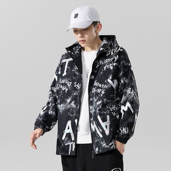 streetwear windbreaker jacket men fashion letter print jacket mens thin hip hop coat high street bomber kg-149, Black;brown
streetwear windbreaker jacket men fashion letter print jacket mens thin hip hop coat high street bomber kg-149, Black;brown