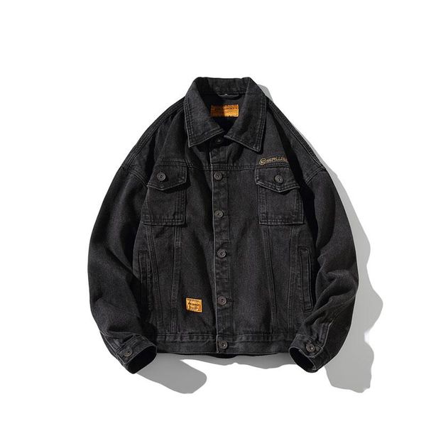 mens denim jackets autumn male trendy casual pocket jeans coat japaneses hip-hop streetwear jeans jackets, Black;brown
mens denim jackets autumn male trendy casual pocket jeans coat japaneses hip-hop streetwear jeans jackets, Black;brown
