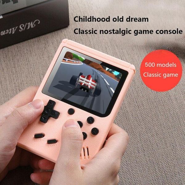 Game Console Portable Retro Video 3 Inch Handheld Game Mini For Kids Games Gamepad Classic Player 500 Built-in Gift B6t0