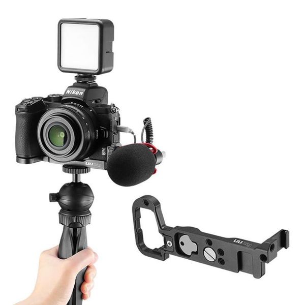 hobbylane r039 metal quick release l plate l shaped bracket for nikon z50 extend dual clod shoe 1/4'' screw tripod mount
hobbylane r039 metal quick release l plate l shaped bracket for nikon z50 extend dual clod shoe 1/4'' screw tripod mount