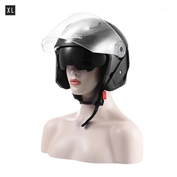 

jiekai jk - 512 open face motorcycle helmet for motorcycle anti-uv abs plastic with dual lens moto helmet1