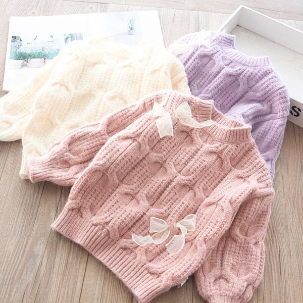 pullover 2021 autumn and winter girls bow round neck sweater children's clothing wholesale, Blue
pullover 2021 autumn and winter girls bow round neck sweater children's clothing wholesale, Blue
