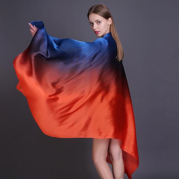 scarves lamaxpa 2021 soft women gradient silk scarf autumn winter long bandana shawls and wraps female hijab luxury echarpe, Blue;gray
scarves lamaxpa 2021 soft women gradient silk scarf autumn winter long bandana shawls and wraps female hijab luxury echarpe, Blue;gray