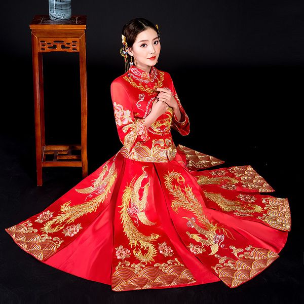 red chinese cheongsam traditional style long tissue qipao women s-xxl size clothes ot16, Blue;red
red chinese cheongsam traditional style long tissue qipao women s-xxl size clothes ot16, Blue;red