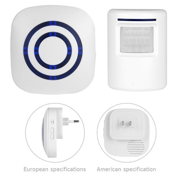 110v-240v wireless doorbell pir infrared sensor motion detector entry door bell alarm w/ receiver & transmitter eu/us plug
110v-240v wireless doorbell pir infrared sensor motion detector entry door bell alarm w/ receiver & transmitter eu/us plug