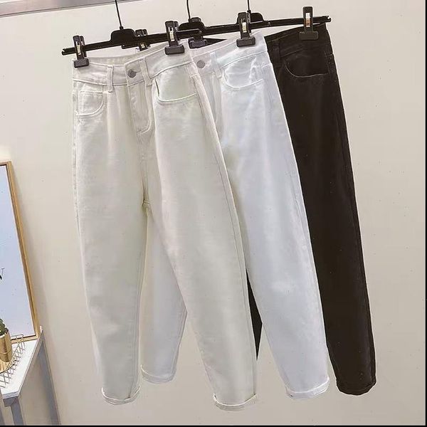 mom jeans women plus size denim long pants high waist boyfriend jeans vintage washed harem pants white black pencil jeans, Black;white
mom jeans women plus size denim long pants high waist boyfriend jeans vintage washed harem pants white black pencil jeans, Black;white
