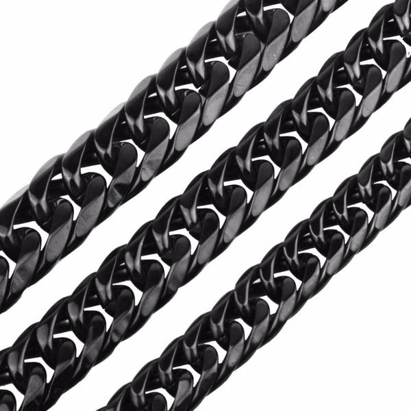 chains custom 9/11/13/16/19/21mm width heavy thick black tone curb cuban 316l stainless steel necklace mens chain, Silver
chains custom 9/11/13/16/19/21mm width heavy thick black tone curb cuban 316l stainless steel necklace mens chain, Silver