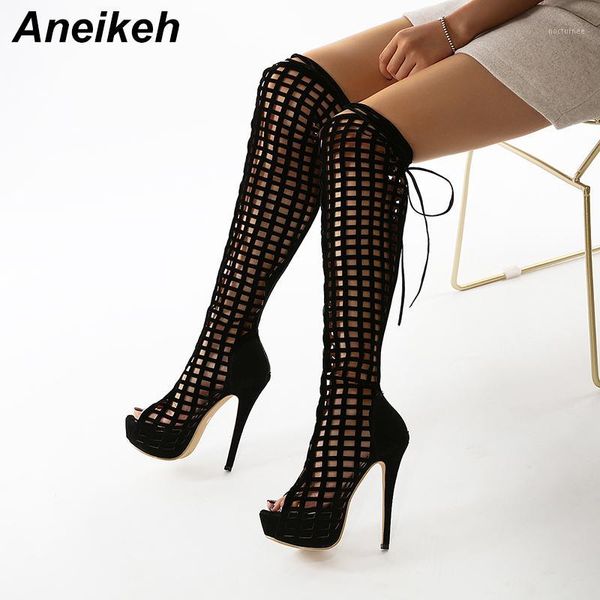 aneikeh spring women shoes knee-high riding equestrian flock rome thin heels peep toe zip checkered black size 35-42 fashion new1
aneikeh spring women shoes knee-high riding equestrian flock rome thin heels peep toe zip checkered black size 35-42 fashion new1