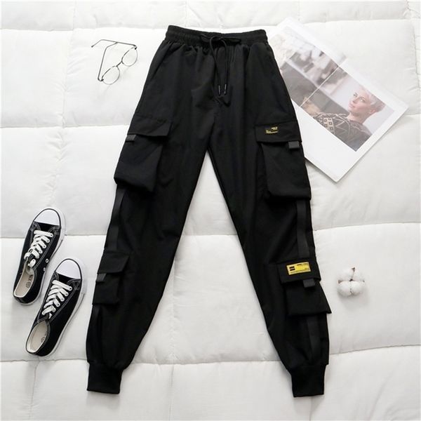 spring women's high waist cargo pants winter fur sports loose pants harajuku bf velvet cargo pants elastics trousers 201031, Black;white
spring women's high waist cargo pants winter fur sports loose pants harajuku bf velvet cargo pants elastics trousers 201031, Black;white