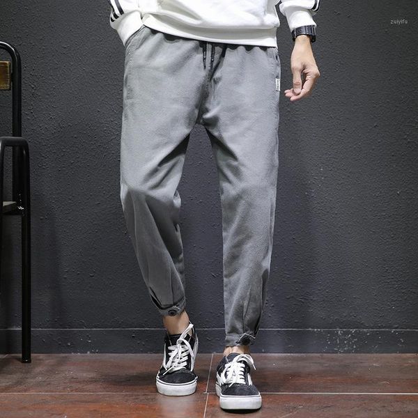 streetwear ribbons man's pants loose drawstring joggers fashion casual ankle-length solid pant cotton fernao tapered fit pants1, Black
streetwear ribbons man's pants loose drawstring joggers fashion casual ankle-length solid pant cotton fernao tapered fit pants1, Black