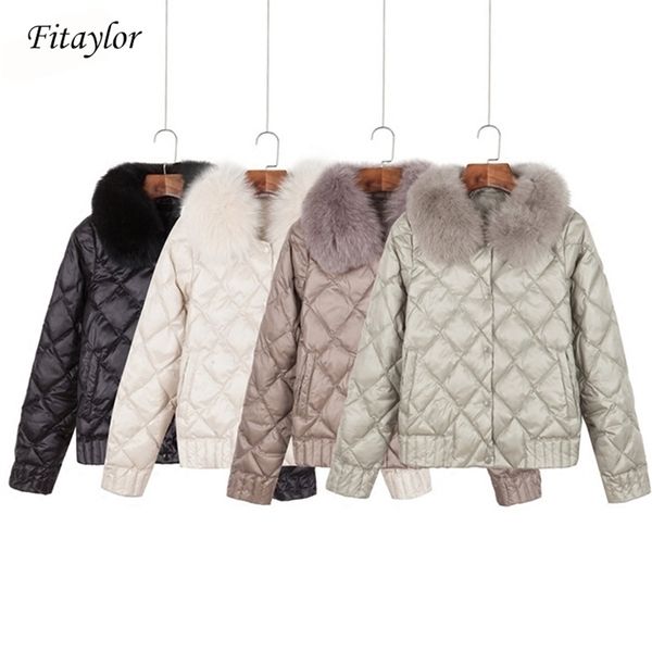 fitaylor women down jacket winter warm ultra light real collar short jacket white duck down parka elegant coat outwear 201202, Black
fitaylor women down jacket winter warm ultra light real collar short jacket white duck down parka elegant coat outwear 201202, Black