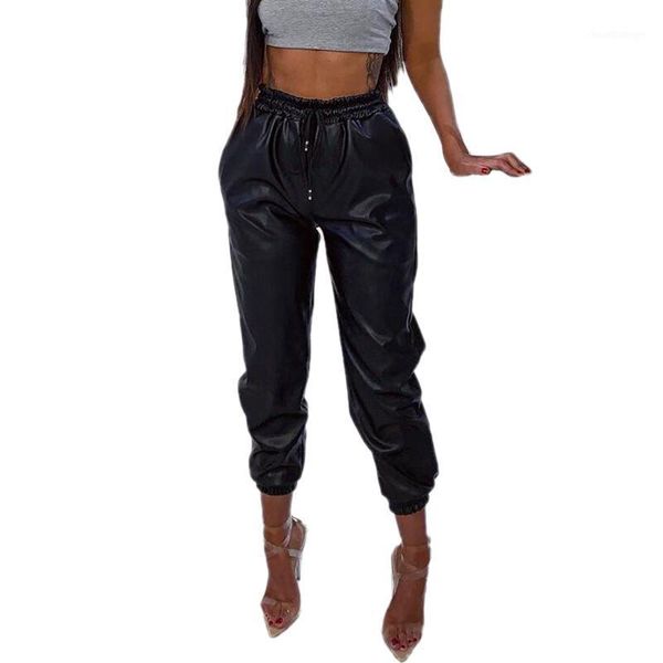 women's pants fashion leather pants casual high waist solid color drawstring tapered with pockets1, Black;white
women's pants fashion leather pants casual high waist solid color drawstring tapered with pockets1, Black;white