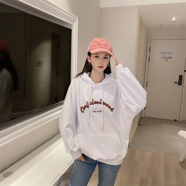 2020 new style women's autumn winter loose korean hooded mid long fashion blue coat long sleeve sweater coat sweater thick jitsa jit, Black
2020 new style women's autumn winter loose korean hooded mid long fashion blue coat long sleeve sweater coat sweater thick jitsa jit, Black
