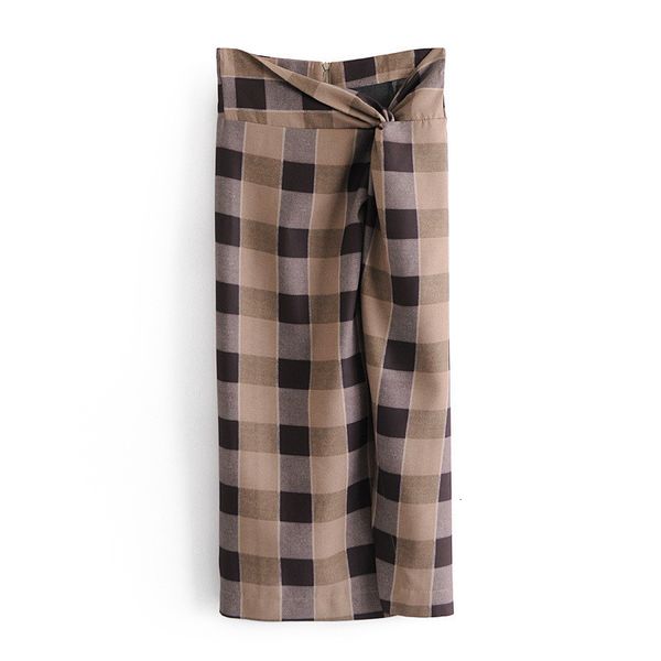 new 2021 brown plaid high-waisted women knot side slit checked long skirt woman winter warm elegant vintage skirts lawz, Black
new 2021 brown plaid high-waisted women knot side slit checked long skirt woman winter warm elegant vintage skirts lawz, Black