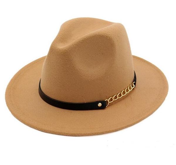 hats for men & women elegant fashion solid felt fedora hat band wide flat brim jazz hats stylish trilby panama caps 9 colors, Blue;gray
hats for men & women elegant fashion solid felt fedora hat band wide flat brim jazz hats stylish trilby panama caps 9 colors, Blue;gray