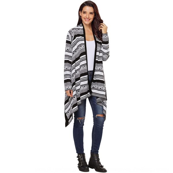 autumn and winter new color contrast shawl print long sleeve cardigan loose medium coat sweater length knitted sweater coat 27901 sg89q sg89, White;black
autumn and winter new color contrast shawl print long sleeve cardigan loose medium coat sweater length knitted sweater coat 27901 sg89q sg89, White;black