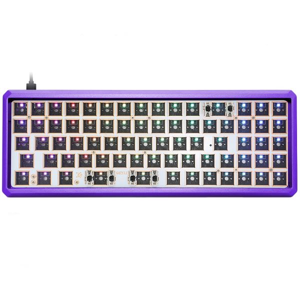 gk73 68% mechanical keyboard rgb switch led swapping socket type c pcb case with driver software program macro light effect
gk73 68% mechanical keyboard rgb switch led swapping socket type c pcb case with driver software program macro light effect
